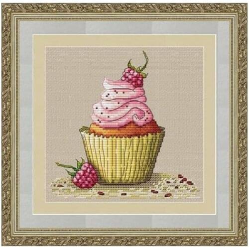 TD Mouse avatar Counted Cross Stitch Kit Cross stitch RS cotton with cross stitch Phonograph Magazine raspberry cake