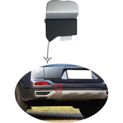 For Chery Tiggo 5X 2019 Rear Bumper Tow Hook Cover Trim Cap Plate Trailer Traction Housing Towing Hole Lid Garnish Hood