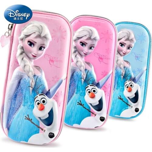 Disney Frozen Princess Aisha Pencil Bag Stationery Box Girl Simple and Cute Large-capacity Pencil Case Childrens Gift Kids Toys