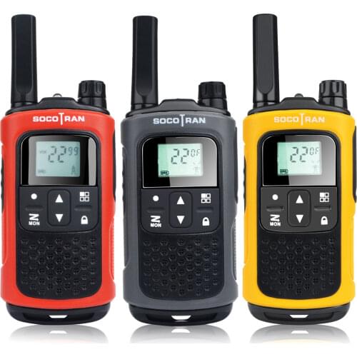 Rechargeable License-free FRS/GMRS Walkie Talkies Long Distance 2-Way Radio 0.5W 22CH VOX Privacy code rechargeable battery Pair