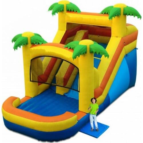 Customized Popular Dry slide inflatable slide inflatable land slide forest jumper