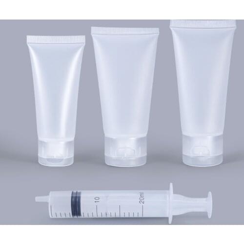 UMETASS Makeup soft tubes Refillable Squeeze Bottle For Lotion Shampoo Cream Toner Facial Cleanser tube 50PCS/lot