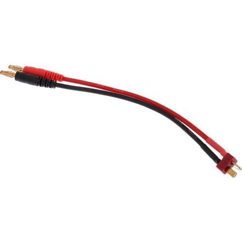 RC Helicopter Lipo Battery Charger Adapter Cable 4.0 Banana Socket To T-Plug