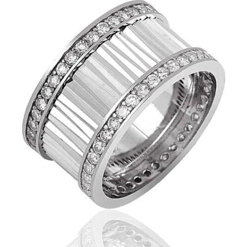 Silverlina Silver Rhodium Plated Wedding Ring