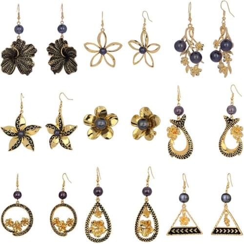 Wholesale Earrings Arrivals Dangling Earrings Big Frangipane Pearl Womens Fashion Drop Earing New Year Gifts 2021 New for Women