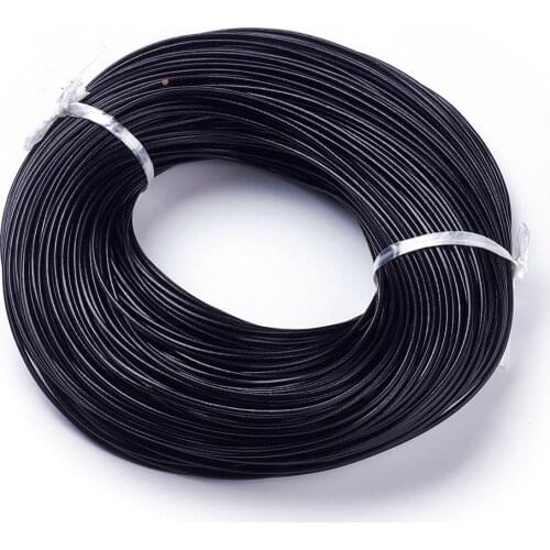 100m 1.2/1.5/2mm Cowhide Leather Cord Rope String Thread for Jewelry Making DIY Bracelet Necklace Accessories Findings