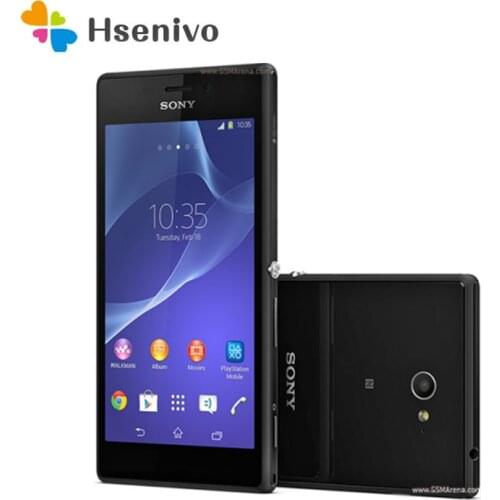 Sony Xperia M2 Refurbished-Original 1GB RAM 8GB ROM 4.8" Android Quad Core 8MP Single/Dual Sim Card WIFI 1080P 4G LTE Phone