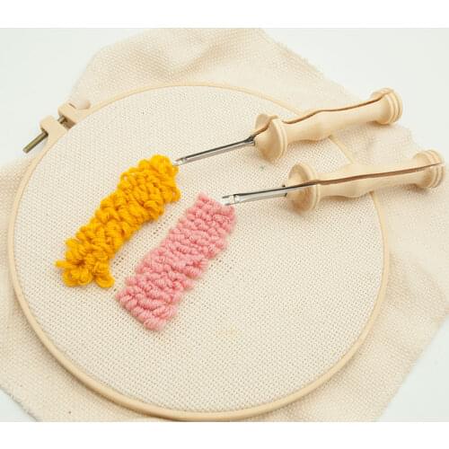 1Pcs 3.5mm 5mm Embroidery Stitching Punch Needles Knitting Embroidery Punch Threader Needle Pen Side Slit Sewing Accessories DIY