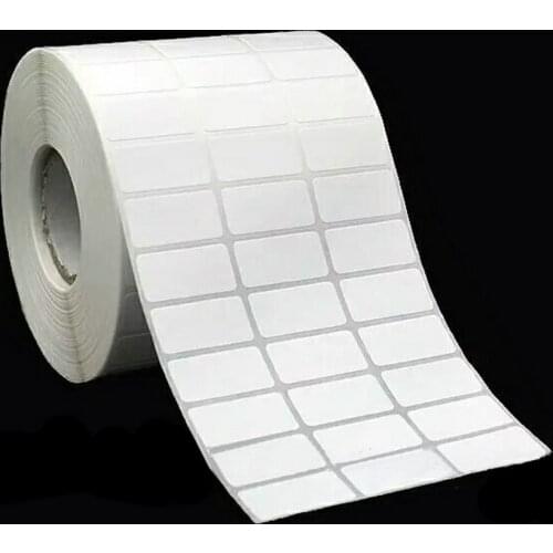2 Rolls Thermal Label Sticker 25*10mm, 3 Rows 15000pcs/roll For Most of Thermal Label Printers