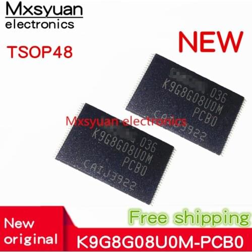 5pcs~20PCS/lot K9G8G08U0M-PCB0 K9G8G08UOM-PCBO K9G8G08U0M K9G8G08UOM PCB0 TSOP48 New original Memory chip