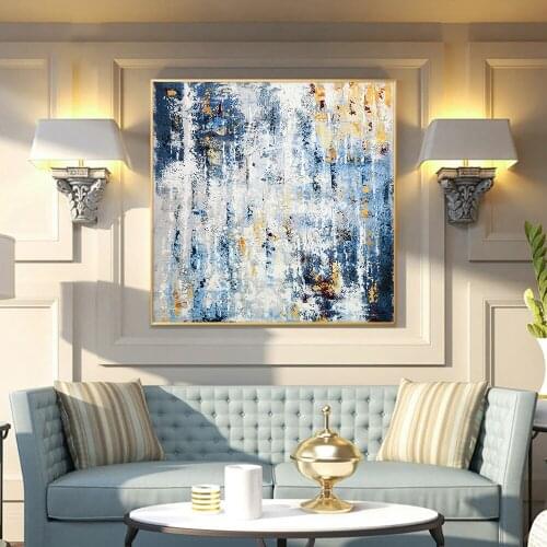 Abstract Texture Hand Painted Oil Painting On Canvas Modern Landscape Picture Wall Art For Living Room Bedroom Home Decoration