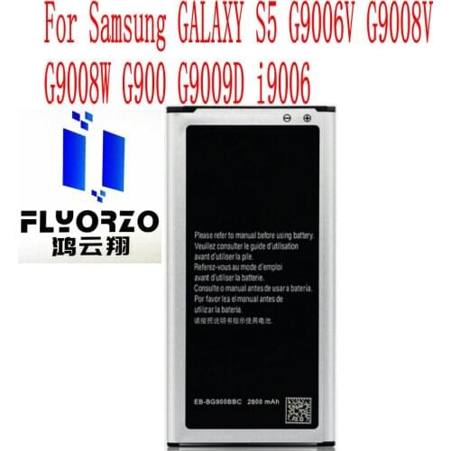 New High Quality 2800mAh EB-BG900BBC Battery For Samsung GALAXY S5 G9006V G9008V G9008W G900 G9009D i9006 Mobile Phone