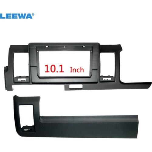 LEEWA Car Radio Stereo 2Din Fascia Frame for Toyota Hiace (RHD) 10.1" Big Screen CD/DVD Player Face Dash Mount Trim Kit #CA6766