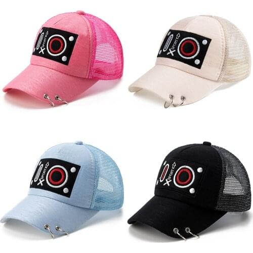 2019 New Baby Baseball Cap Mesh Fashion Cartoon Caps Boy Girl Snapback Net Hat Summer Autumn Hats Cute Children Accessories