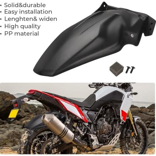 Mudguard Motorcycle Fender Mudguard Extender Rear Tire Hugger Wheel Extension Fender Splash Guard For Yamaha TENERE 700 T700