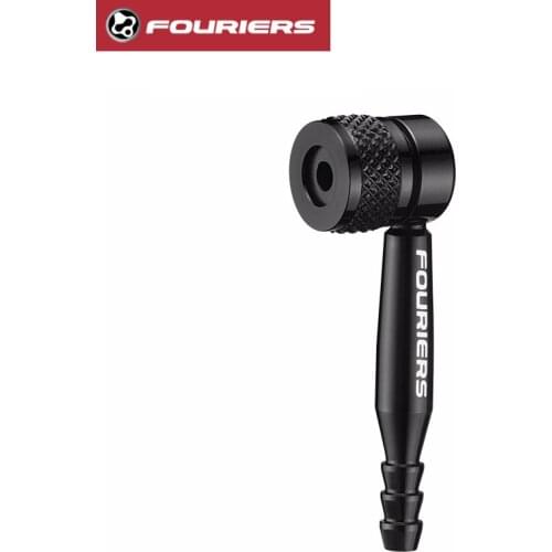 FOURIERS Black Disc Wheel 90 Degree Adapter VL-PE005 Fix MTB Road Bicycle Presta Pump Valve Rim Adapter Convert Connector