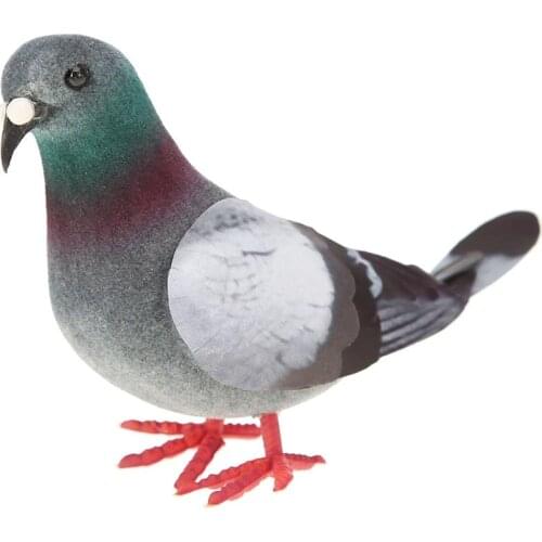 Simulation Foam Pigeon Model Fake Artificial Imitation Bird Garden Ornament Home Figurines