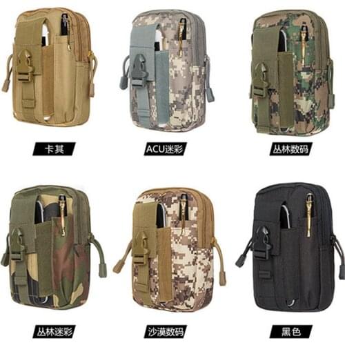 Men Outdoor Tactical Molle Pouch Belt Waist Pack Bag Small Pocket Military Waist Pack Running Pouch Travel Camping Pocket Bags