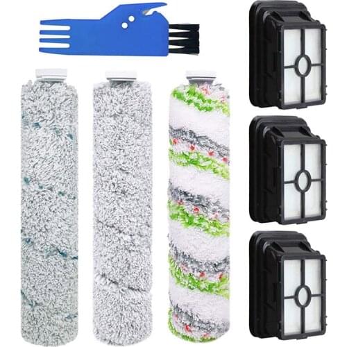 Brush Rolls Filters Set for Bissell CrossWave Cordless Max 2554A,2590,2593, and 2596 All in One Wet-Dry Vacuum Cleaner