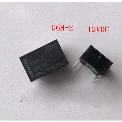 New 5pcs/lot G6H-2-12VDC G6H-2 12VDC G6H 2 open 2 closed dip10