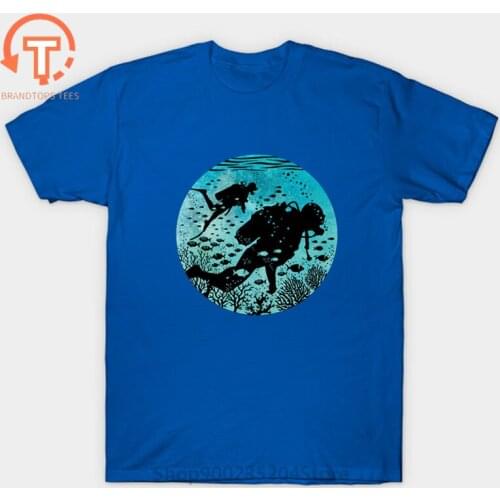 Underwater Diving T-shirt Mens Funny Dive Surfing Aerobic Exercise T Shirt Camisetas Cool Pre-Cotton Scuba Diver Hipster Tshirt