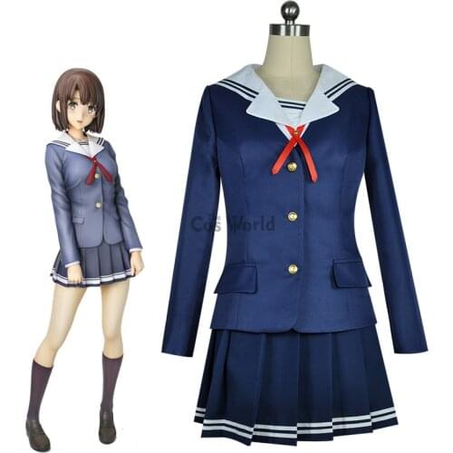 Saekano: How to Raise a Boring Girlfriend Katou Megumi Kasumigaoka Utaha School Uniform Sailor Suit Dress Anime Cosplay Costumes