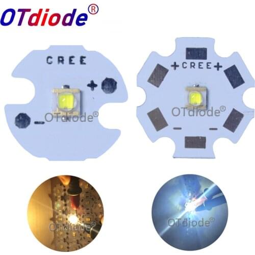 10PCS Semileds 3W led Cold White 6000-6500K Warm White 3000-3200K 1-3W LED with 20mm 16mm 14mm 12mm 8mm PCB for spotlight Bulb