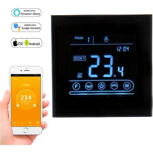 WiFi Smart Thermostat Temperature Controller with APP Control for Water/Electric Floor Heating,Water/Gas Boiler Makerele MK70