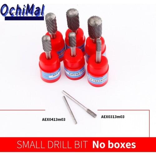 Tungsten Steel Rotary File 1pcs Boule Slot with Blade on The Top Carbide Alloy Cylindrical Milling Cutter Column Type 3-16mm