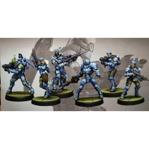 1/72 (about 35mm) Resin Figure Model Kit Unassambled Unpainted//M108(6 figures)