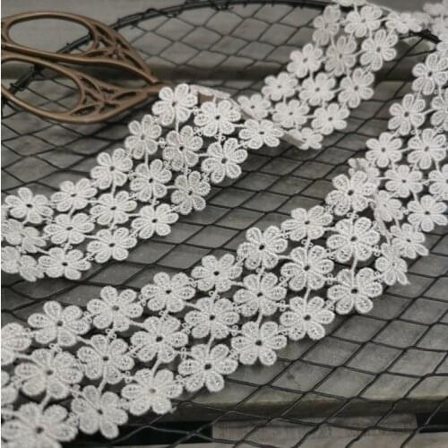 1 Meter High Quality Lace Trim Delicate Floral Lace Ribbon Venise Lace Fabric For Costumes