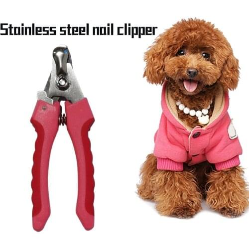 1PC Professional Pet Cat Dog Nail Clipper Cutter With Sickle Stainless Steel Grooming Scissors Clippers for Pet Claws Dog Supply