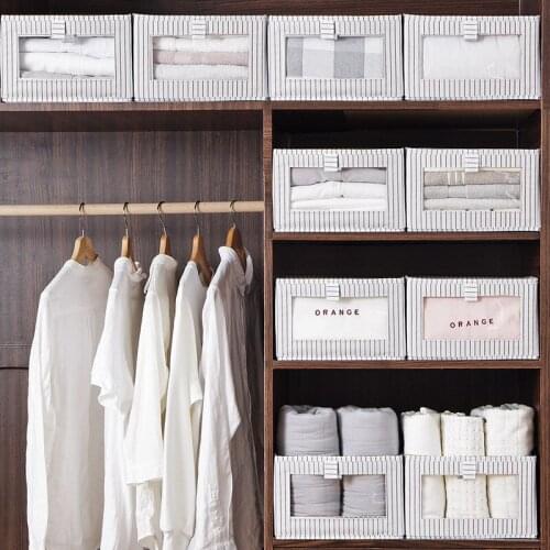 1Pcs Drawer Wardrobe Organizer Makeup Clothes Tableware Storage Box Foldable Kitchen Desktop Cabinet Home Accessories Supplies