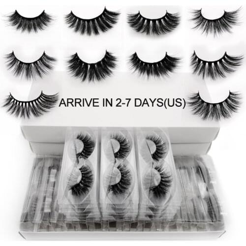 20 pairs mink eyelashes in bulk mix 10 styles 3d natural long false eyelashes wholesale hand made lash vendors makeup