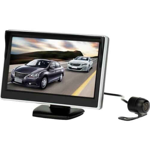 5 Inch TFT LCD Display Car Monitor Car Rear View Reverse Camera Backup Reverse System + HD Parking Camera