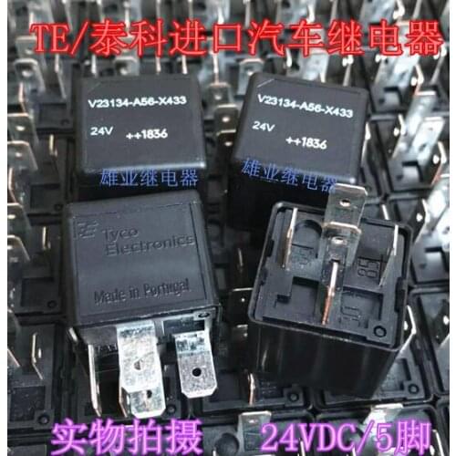 Car auto 24V relay V23134-A56-X433 V23134A56X433 V23134 A56 X433 24VDC