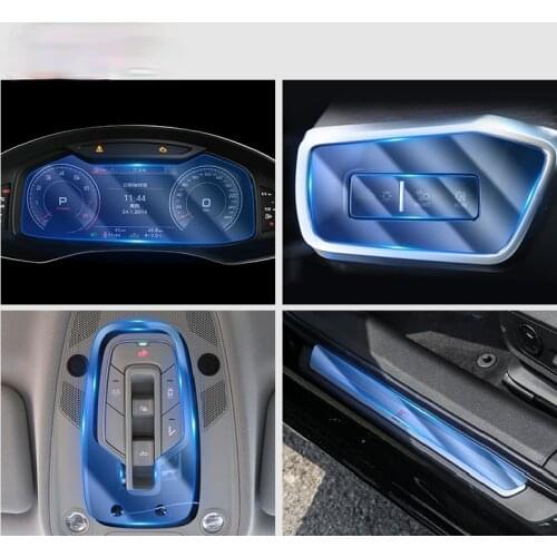 For Audi A6 A7 C8 2019 2020Car Interior Center Console Transparent TPU Protective Film Anti-scratch Repair Film Accessories Refi