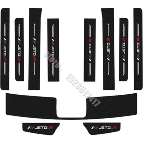 For Chery JETOUR X70 2018-2019 Car styling PU Scuff Plate/Door Sill Door Sill Rear Door Bumper Protector sill rear styling