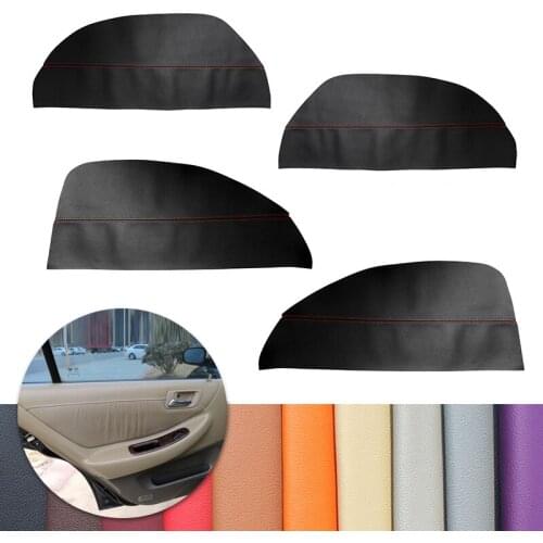 For Honda Accord 6th Gen 1997 1998 1999 2000 2001 2002 Car Door Armrest Panel Microfiber Leather Cover Decor