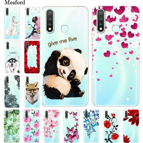 For Vivo Y19 Case Transparent Soft TPU Silicone Phone Cover For Vivo 1915 Case Vivo1915 Clear Bumper for Vivo Y19 Y 19 6.53"