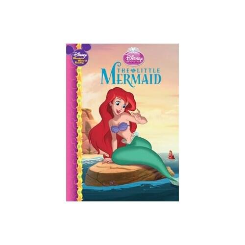 Story Book Necklace -Little Mermaid Book Cover Locket Necklace keyring silver & Bronze tone B1009