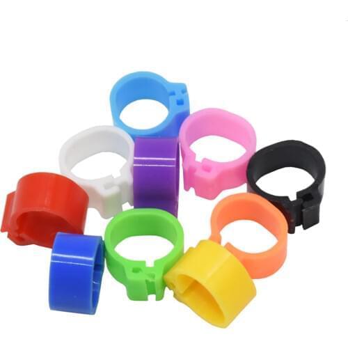 100 pcs Pigeons Rings 10mm Bayonet Identification Ring Opening Pigeon Ring Color Pigeon Foot Ring Pigeon Supplies