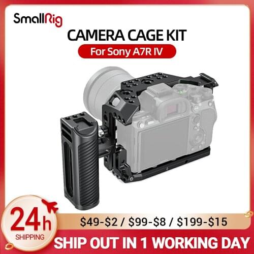 Smallrig full Camera Cage With Aluminum Universal Side Handle HDMI Lock Kit For Sony A7R IV 3137
