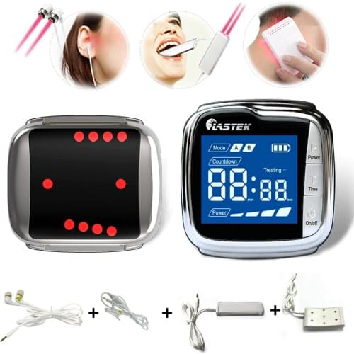 Multifunction Low Level Laser Therapy Watch for Pain Relief Diabetes Tinnitus Rhinitis High Blood Pressure Medical Equipment