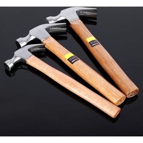 Wooden Handle Hammer, Gardening Woodworking Construction Claw Hammer, Garden Tool, Woodworking Tool Nail Hammer，Hand Tools