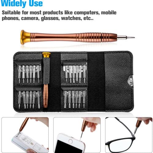 25In1 Magnetic Screwdriver Set Torx Multifunctional Mobile Phone Repairing Tool Mini Precision Screwdriver Bit Set for Phone PC