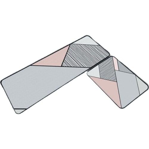 Non-Slip Kitchen Mat Fashion Nordic Geometric Living Room Carpet Bedroom Decoration Blue Area Floor Rug Home Decoration Cute Rug