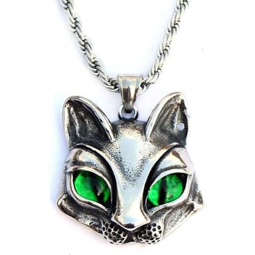 AsJerlya New Arrival Men Long Necklace Fox Pendant Necklace Animal Necklace for Women Man Jewelry Wholesale Dropshipping