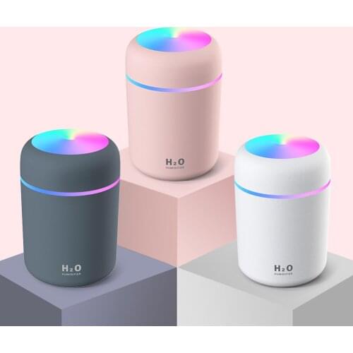 Portable 300ml Humidifier Mini USB Ultrasonic 5pcs Filter Rod Dazzle Cup Aroma Diffuser Cool Mist Maker LED Air Humidifier