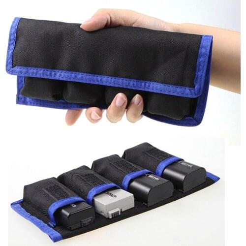 Professional Tool Waterproof Camera Li-ion Battery Storage Pouch Bag Case for LPE6 LPE8 NPFW50 ENEL14 ENEL15
